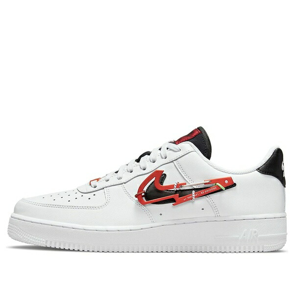 Nike ナイキ メンズ スニーカー 空軍 【Nike Air Force 1 \u002707 Premium \u0027Carabiner - White Habanero Red\u0027 DH7579-100】  大きさ US_10(28.0糎)