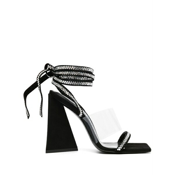 ジ アティコ レディース サンダル シューズ Isa 115粍 embellished leather sandals Black
