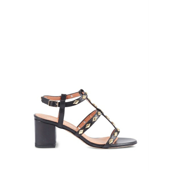 ヴィアローマ15 レディース サンダル シューズ Studded sandals Black