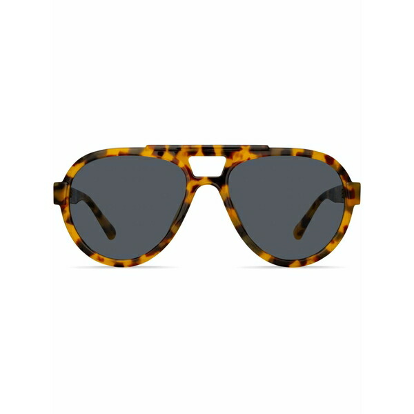 リンダ ファロー レディース 黒眼鏡＆アイウェア 付属物 Jurgen navigator-frame sunglasses Brown