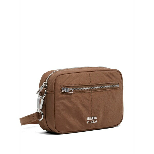 ビンバ イ ローラ レディース ショルダーバッグ バッグ Logo-plaque crossbody bag Brown｜asty