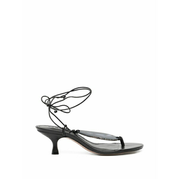 農園 リオ レディース サンダル シューズ 30粍 stone sandals Black