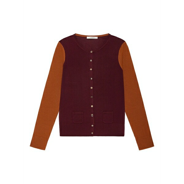 マリパルミ レディース ジレー アウター Pocket button cardigan Red