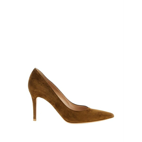 ジャンヴィト ロッシ レディース パンプス シューズ Pointed suede pumps Brown
