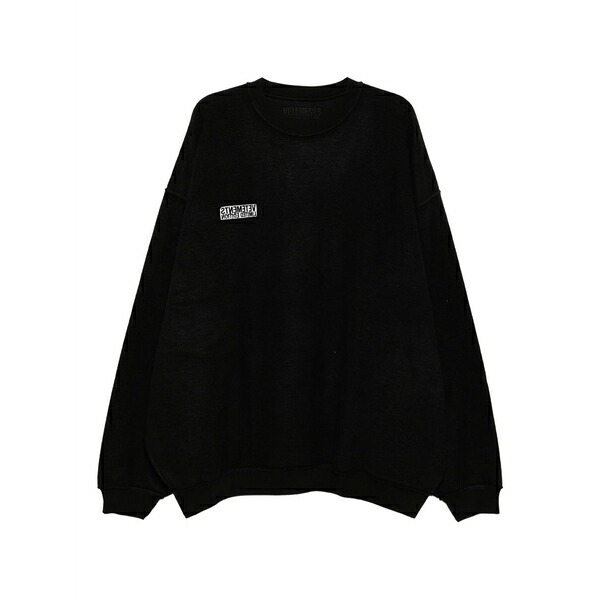 ヴェトモン メンズ パーカー・スウェットシャツ アウター Reversible sweatshirt Black