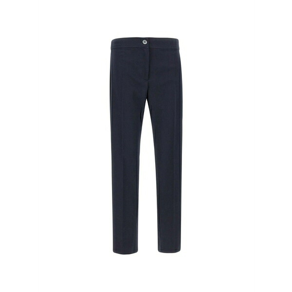 エレナ 食用粉 レディース 心地よいズボン下 ボトムス Pressed-crease trousers Blue
