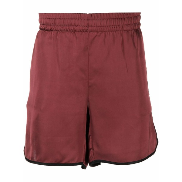 青み 天の原 はたご屋 メンズ 心地好いズボン下 ボトムス Satin-finish shorts Brown