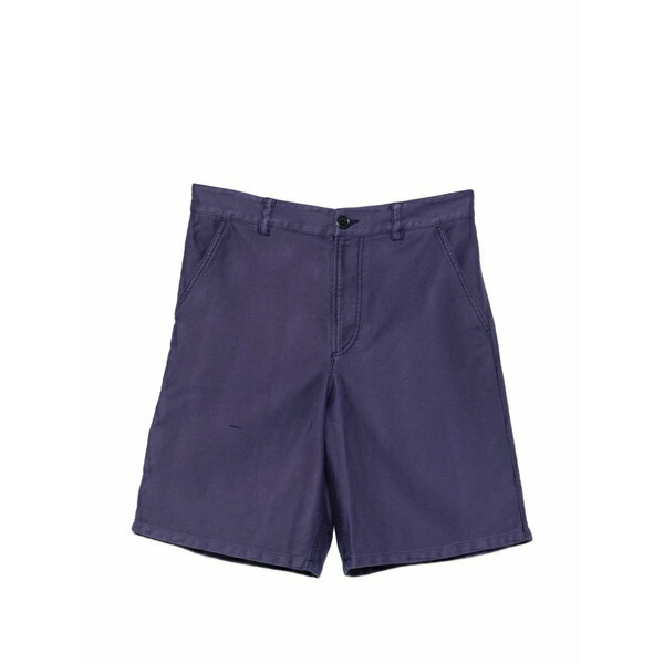 アーペーセー メンズ 心地好いズボン下 ボトムス Moleskine straight-leg shorts Blue