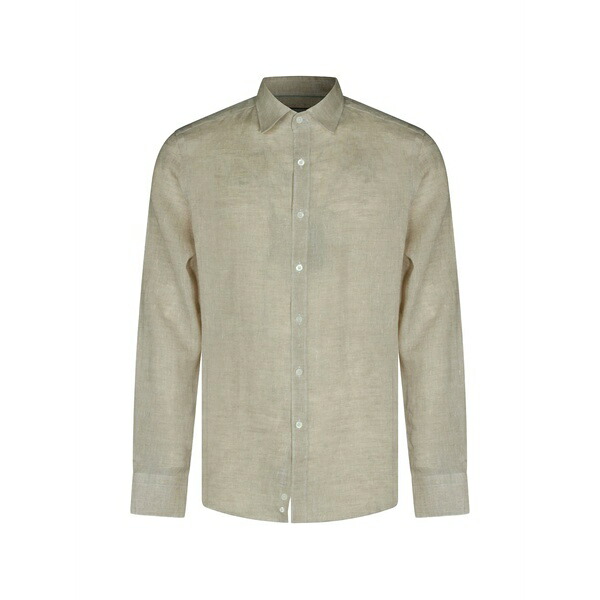 カナーリ メンズ プルオーバー トップス Linen shirt Neutrals
