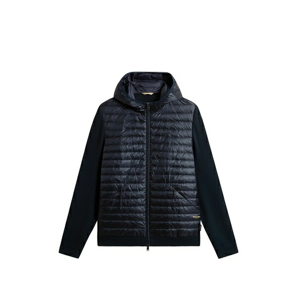 羊毛 資産家 メンズ 上衣＆上衣 アウター Allen hybrid hooded jacket Blue