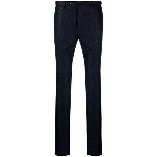 インコテックス メンズ 心地よいズボン下 ボトムス Mid-rise straight-leg trousers  Blue