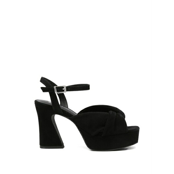 死灰 レディース サンダル シューズ Opus knot-detail heeled sandals Black