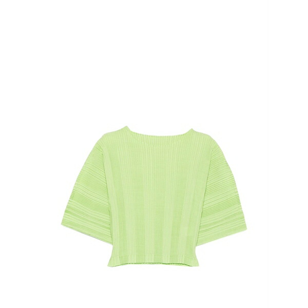 イッセイミヤケ レディース プルオーバー トップス Pleated top Green