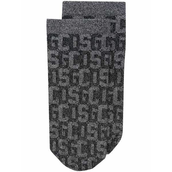 ウォルフォード レディース ソックス アンダー御召しもの X gcds monogram-pattern socks Black