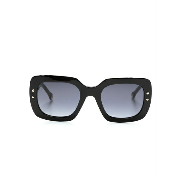 キャロライナヘレラ メンズ サングラス・アイウェア 付属物 Colour-block square-frame sunglasses Black
