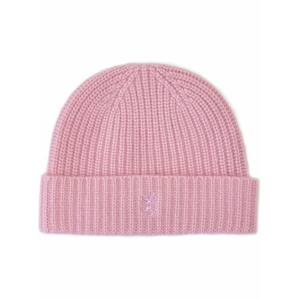 プリングル オブ スコットランド メンズ 鳥打ち帽 付属物 Ribbed-knit cashmere beanie Pink