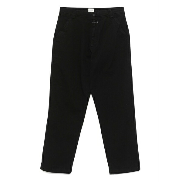 クローズド メンズ カジュアルパンツ ボトムス Portland trousers Black|asty