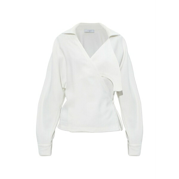 イロ レディース プルオーバー トップス Heloa tie-waist jacket White