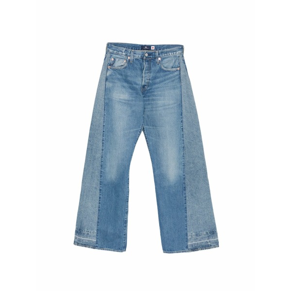 リーヴァイズジーンズ レディース ジーンズズボン下 ボトムス Panelled straight-leg jeans Blue