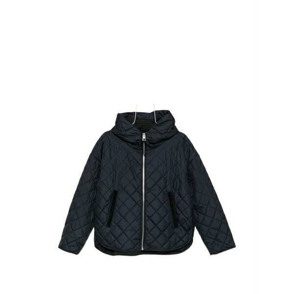 マルコポーロ レディース 上衣＆上衣 アウター Quilted hooded jacket Blue
