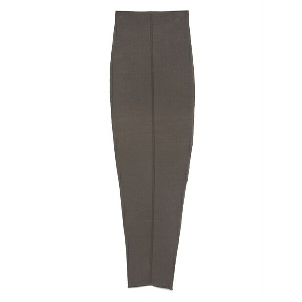 リックオウエンス レディース スコート ボトムス Pillar centre-seam knit skirt Grey