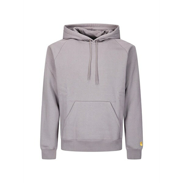 鉄道車両ハート形 メンズ パーカー・スウェットシャツ アウター Drawstring hooded chase sweatshirt Grey