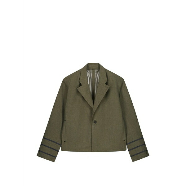 コペルニ レディース 上衣＆上衣 アウター Striped tailored jacket Green