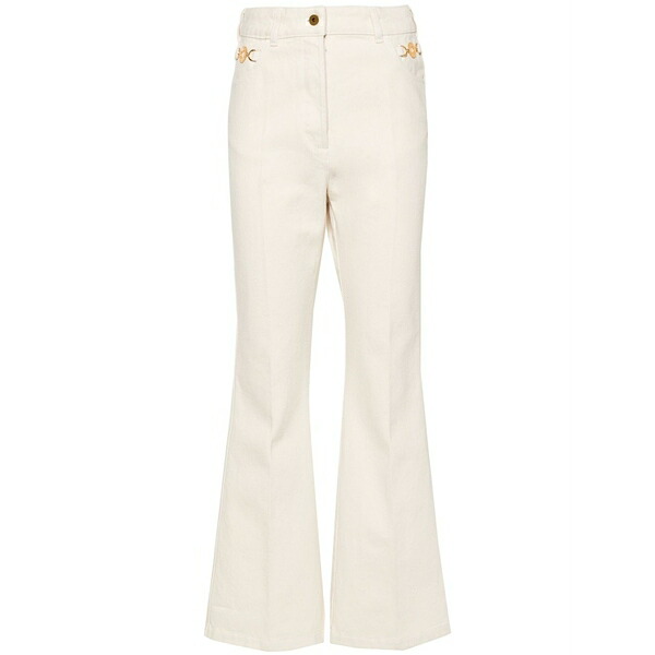 ジャンパトゥ レディース 心地好いズボン下 ボトムス Flared denim trousers Neutrals
