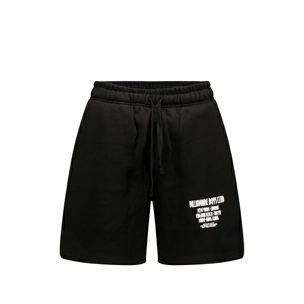 ビリオネアボーイズクラブ メンズ 心地よいズボン下 ボトムス Satellite logo-print shorts Black