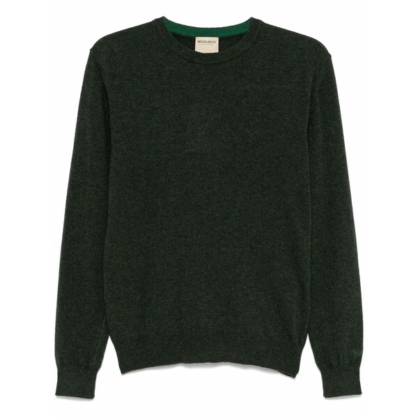 羊毛 資産家 メンズ パーカー・スウェットシャツ アウター Wool sweater Green