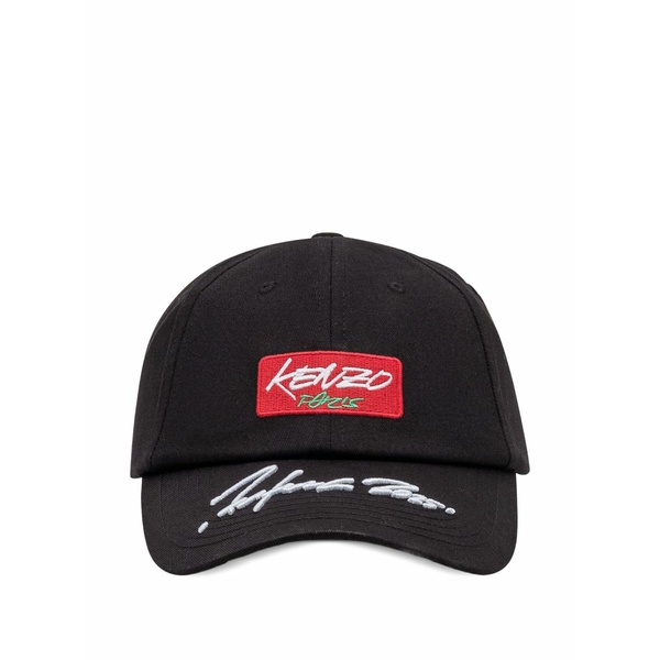 ケンゾー メンズ 鳥打ち帽 付属物 X futura 2000 logo baseball cap Black