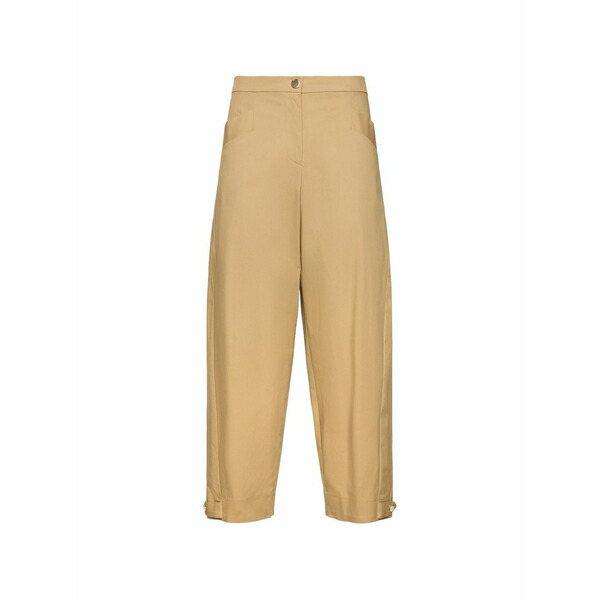 エレナ ミール レディース カジュアルパンツ ボトムス Cuff-straps trousers Brown｜asty
