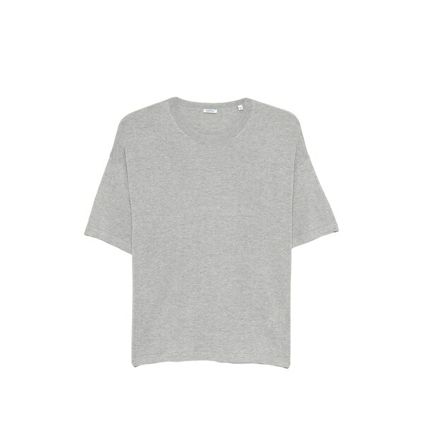 アスペジ レディース ティーシャツ トップス Crew neck short-sleeve t-shirt Grey