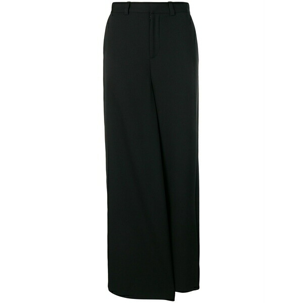 ワイ事業計画 レディース スコート ボトムス Classic wide-leg trousers Black