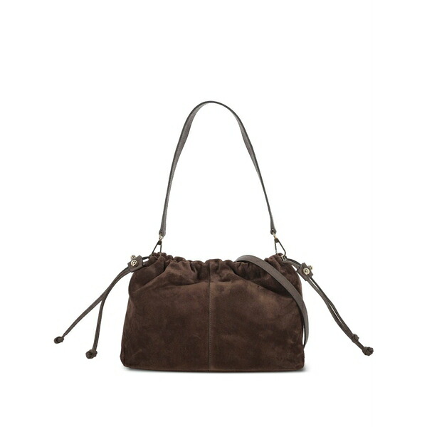 ストラスベリー レディース ショルダーバッグ 御徒面子 Charlotte drawstring shoulder bag Brown