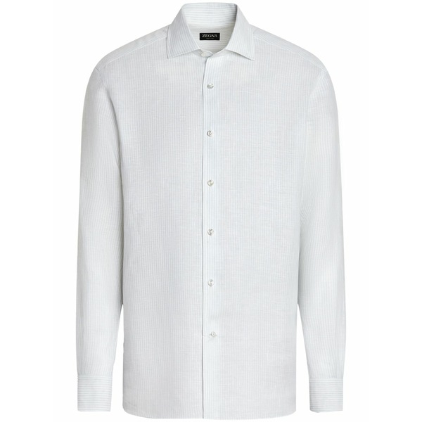 ゼニア メンズ プルオーバー トップス Oasi lino shirt White