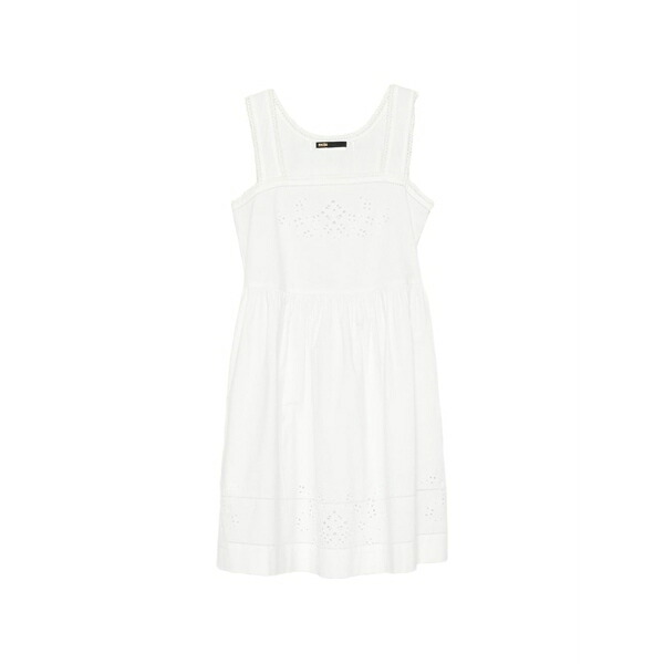 マージュ レディース 衣裳 トップス Embroidered flared mini dress White