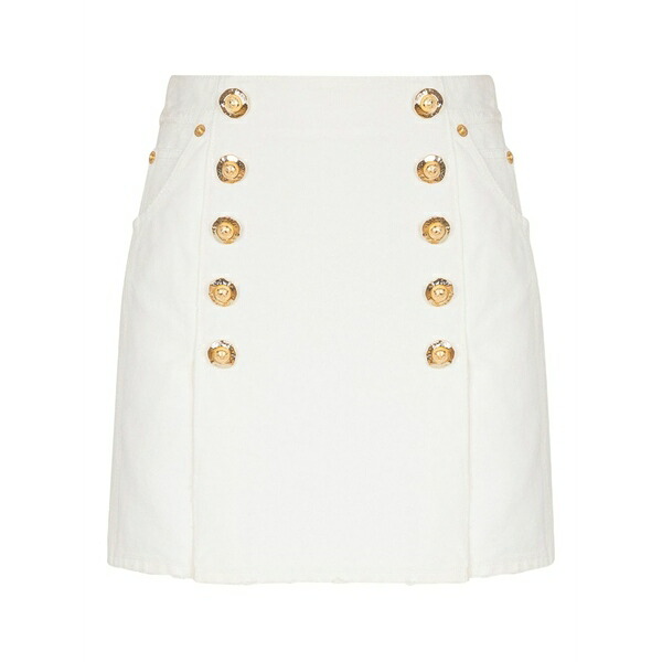 バルマン レディース スコート ボトムス Canvas skirt White