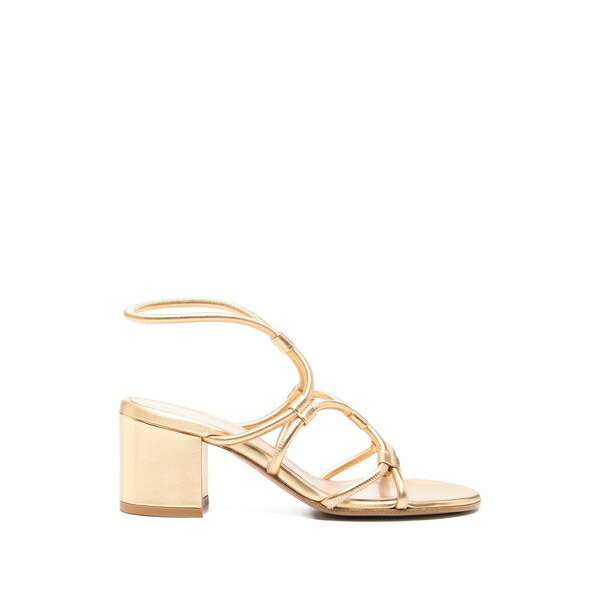 ジャンヴィト ロッシ レディース サンダル シューズ Ankle-strap heeled sandals Gold