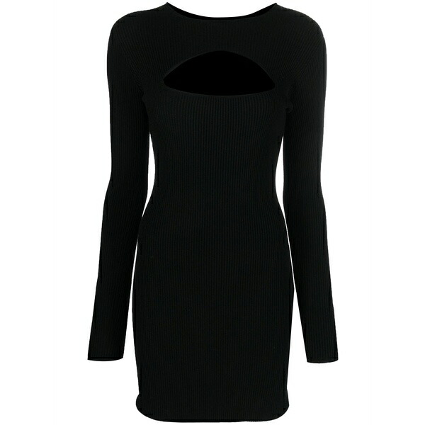 ディースクエアード レディース 衣装 トップス Cut-out rib-knit minidress Black