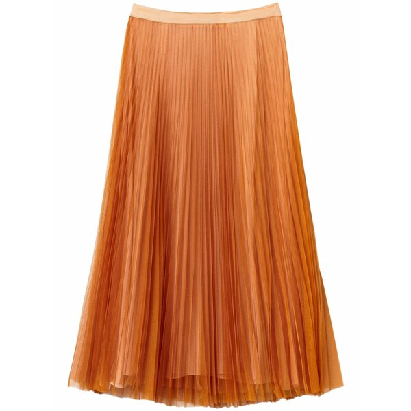ツイン書き割り レディース スコート ボトムス Pleated tulle skirt Orange
