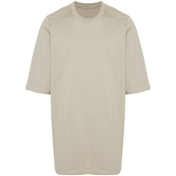 リックオウエンス メンズ ティーシャツ トップス Jumbo organic-cotton t-shirt Neutrals