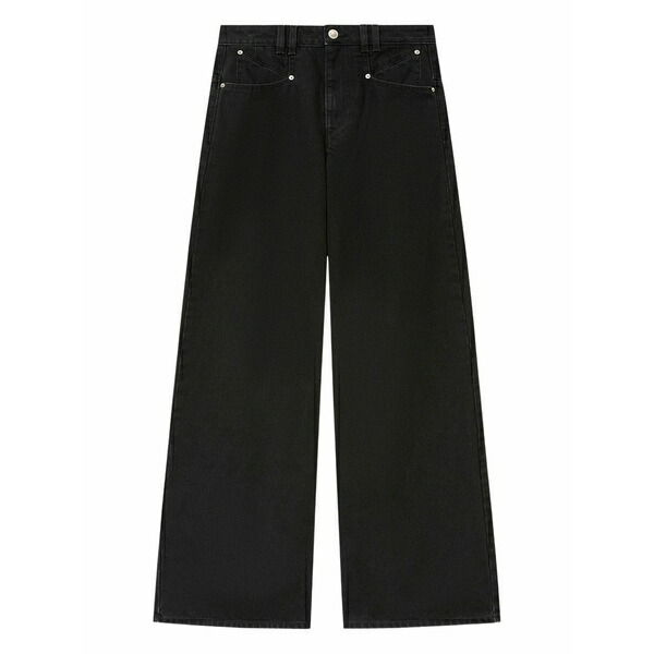 イザ呼びりん マラン レディース ジーンズズボン下 ボトムス Lemony pocket jeans Black