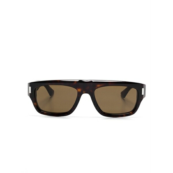 サンローラン アイウェア メンズ サングラス・アイウェア 付属物 Rectangle-frame sunglasses Brown