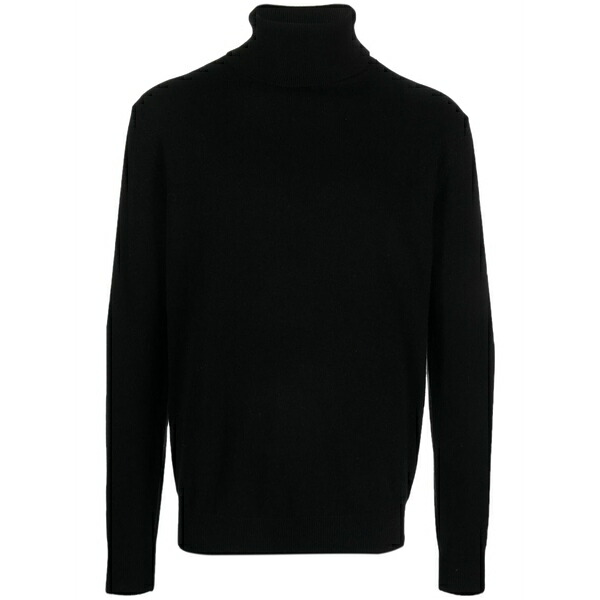 ドンダップ メンズ 編み物\u0026プルオーバー アウター Roll-neck fine-knit jumper Black