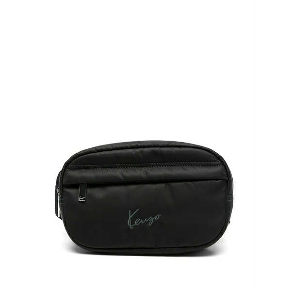 ケンゾー メンズ 商行為系 御徒面子 Logo-embroidered belt bag Black