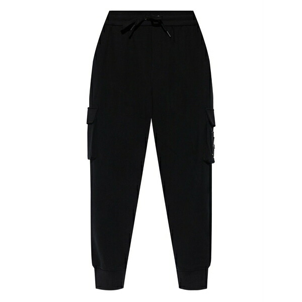 ムースナックルズ メンズ 心地好いズボン下 ボトムス Cargo-pocket track pants Black