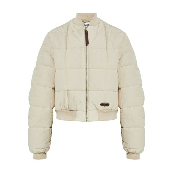 モスキーノ レディース 上衣＆上衣 アウター Quilted bomber jacket Neutrals