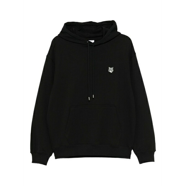 住み家 稲荷 メンズ パーカー・スウェットシャツ アウター Fox-head patch hoodie -