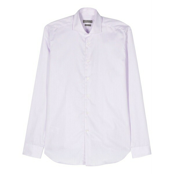 コルネリアーニ メンズ プルオーバー トップス Slub-texture shirt Pink